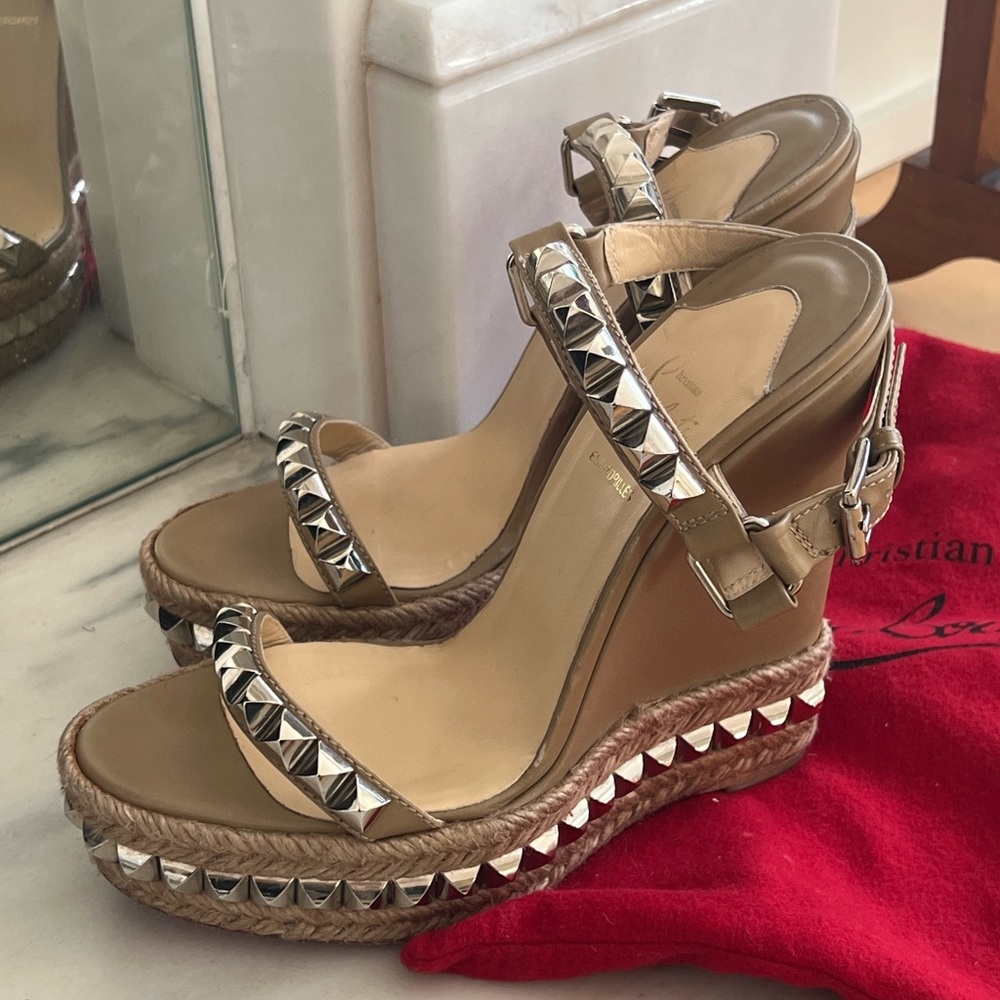 Christian Louboutin Cataclou Espadrille Wedges